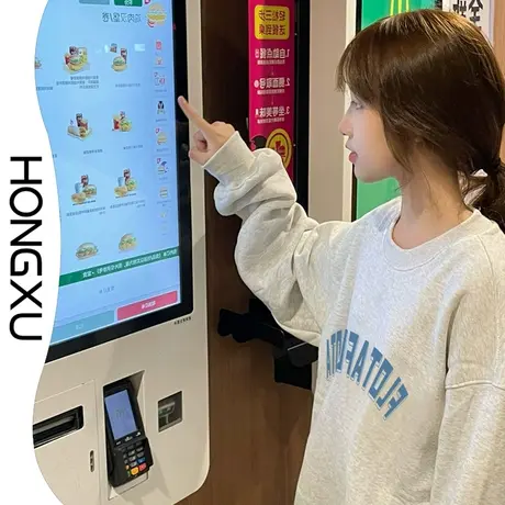 红续2023冬季简约百搭字母印花卫衣宽松显瘦加厚学生圆领上衣长袖商品大图