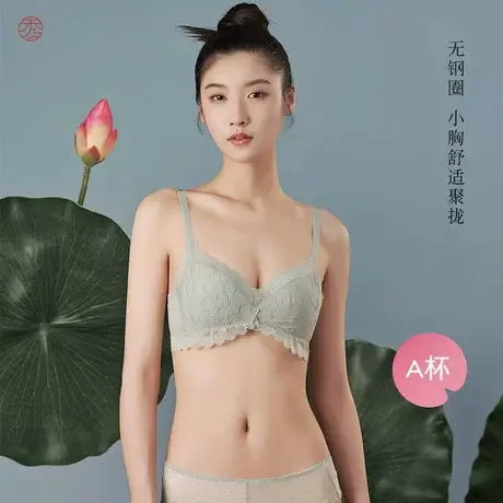 秀黛小胸聚拢蕾丝性感内衣女调整型薄款无痕上托无钢圈文胸罩图片