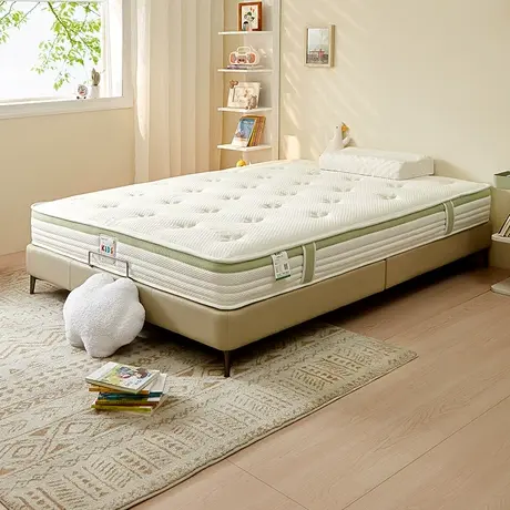 全友家居新款熊猫垫厚20cm儿童床垫青少年专用护脊抑菌床垫117010商品大图