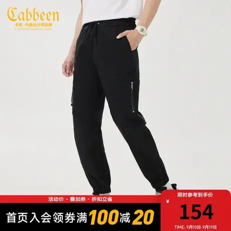 卡宾男装休闲裤秋冬新款潮流工装运动风束脚裤宽松Y图片