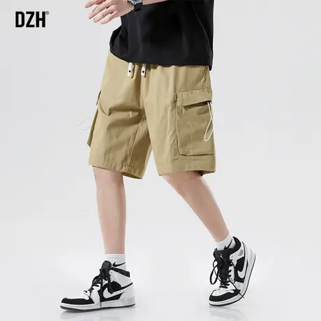 男士工装5分短裤男潮牌夏季纯棉男裤2023新款休闲五分裤宽松中裤商品大图