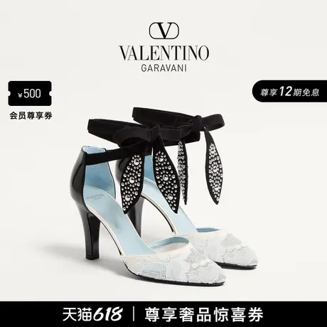 [12期免息]华伦天奴VALENTINO女士 FOLIEFOLIAGE 小牛皮高跟鞋图片