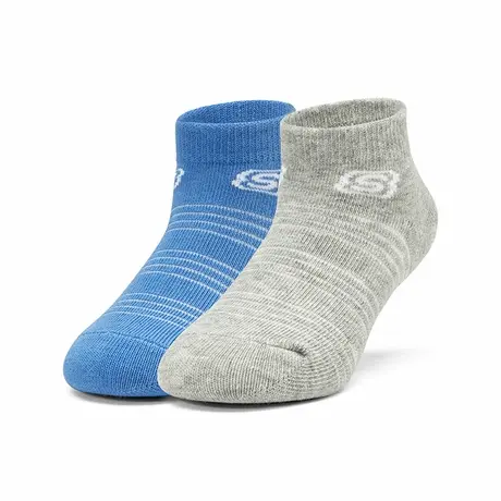 Skechers斯凯奇2024年新品儿童袜男女通用条纹浅口舒适棉纱柔软图片
