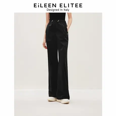朗姿欧洲EiLEEN ELITEE轻运动直筒长裤2024夏季新款工装休闲裤商品大图
