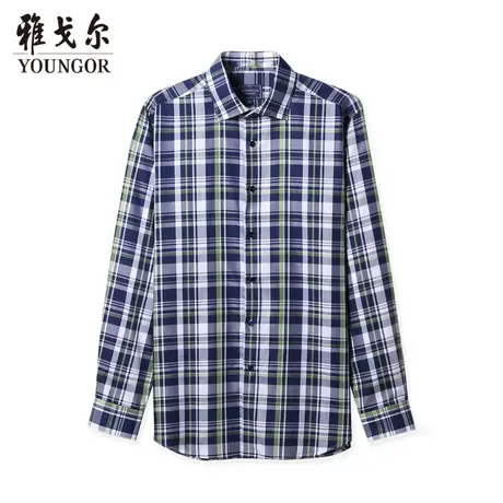 【商场同款】雅戈尔衬衫秋季官方新品商务休闲纯棉长袖衬衫衬衣图片