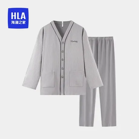 HLA/海澜之家男士纯棉家居服抗菌透气棉柔舒适亲肤宽松可外穿睡衣商品大图