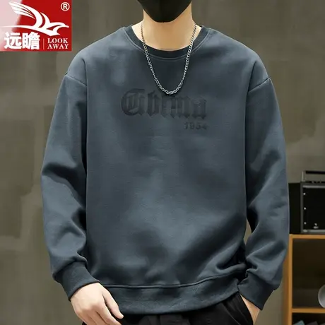 秋季卫衣男2023新款男士潮牌宽松打底衫百搭长袖T恤休闲上衣男款商品大图