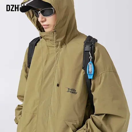 男士户外冲锋衣男款潮牌防风外套春秋款男装2023新款登山夹克上衣商品大图