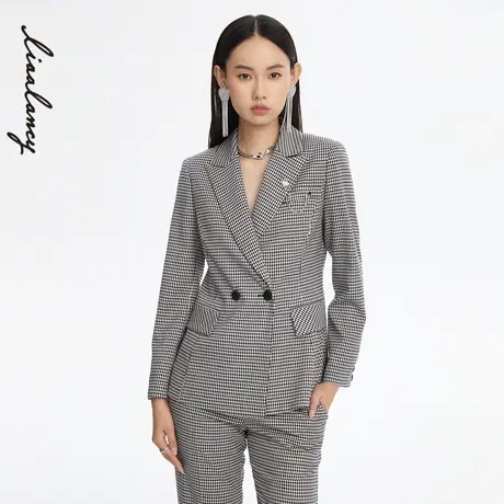 悦朗姿/LANCY女士西装外套22春夏奥莱职业休闲西服女装商场同款图片