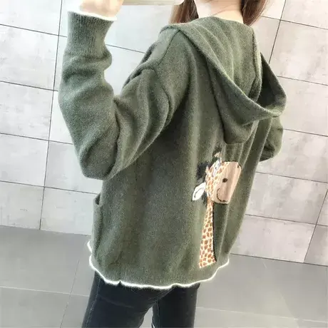 毛衣2023年新款女装秋冬季秋款秋装女士针织开衫宽松百搭外穿爆款图片