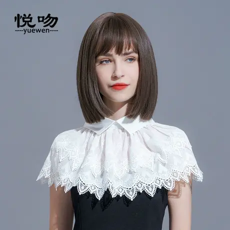 纯棉刺绣斗篷披肩女薄罩衫2023新款蕾丝小披肩夏百搭短款坎肩外搭图片