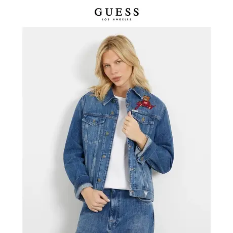 GUESS男女同款突尼斯精制痞帅牛仔外套商品大图