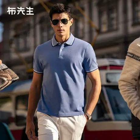 MrBu布先生短袖Polo衫2025春夏男士新款翻领纯棉t恤衫父亲节礼物图片