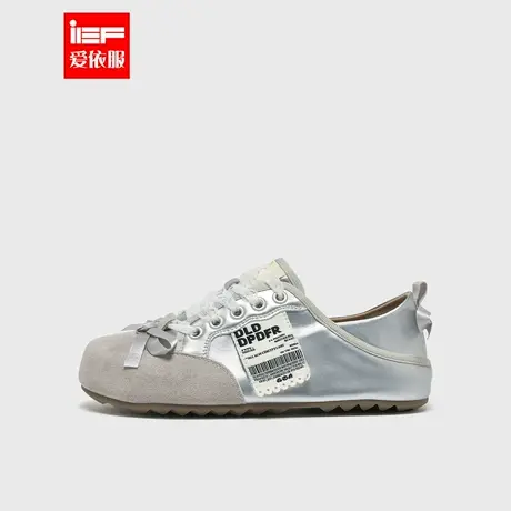 IEF/爱依服时尚女鞋2025夏季新款法式芭蕾风设计感低帮厚底休闲鞋商品大图