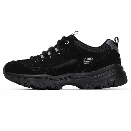 斯凯奇（Skechers）女鞋春秋款新款黑色熊猫鞋厚底增高老爹鞋休闲商品大图