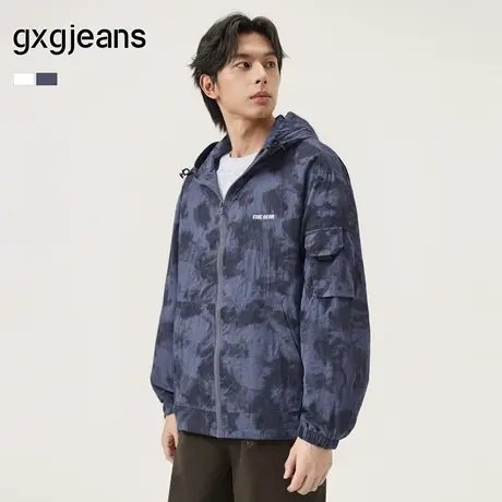 gxg.jeans男装春季新款连帽夹克JFX12101001图片