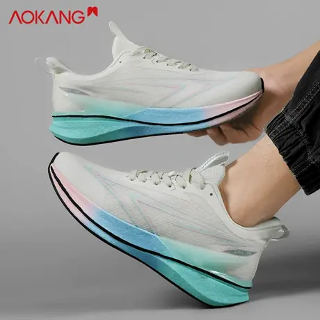 奥康男鞋2025新款秋季男士休闲运动鞋透气飞织软底防滑跑步鞋男鞋商品大图