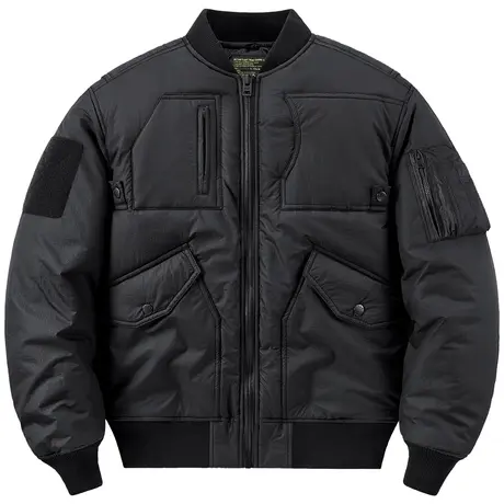 VIP机能工装棉服男冬季加厚多口袋飞行员夹克棒球服保暖棉衣外套商品大图