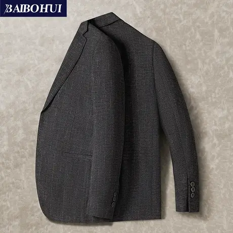 春秋季新款修身商务小西装男士上衣单件时尚潮休闲呢子西服外套男图片