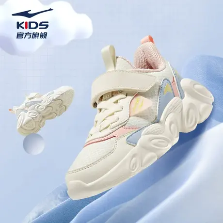 鸿星尔克童鞋女童鞋子小童2024新款软底网面透气跑步鞋儿童运动鞋商品大图