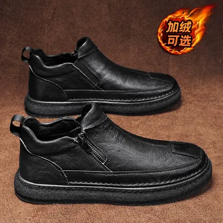 2022新款男士雨鞋冬季加绒厨房水鞋防滑厨师工作鞋户外防水鞋男款商品大图