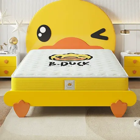 【全友XB.Duck联名款】全友家居专用护脊儿童床垫抑菌防螨商品大图