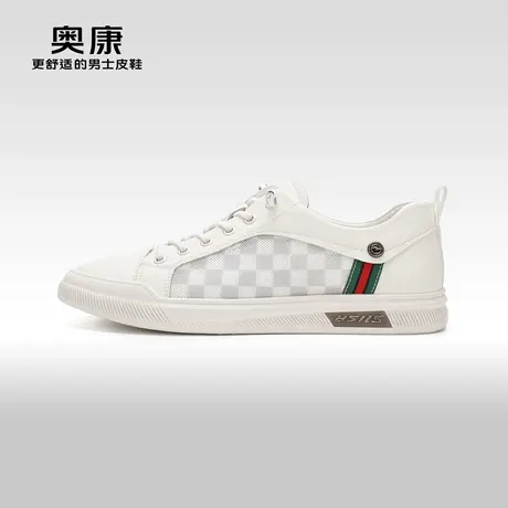 【门店发货】奥康男鞋2023春季新款时尚休闲板鞋男软底舒适鞋图片