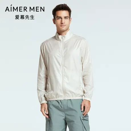 Aimer Men22SS度假系列男士立领拉链长袖NS81F721商品大图