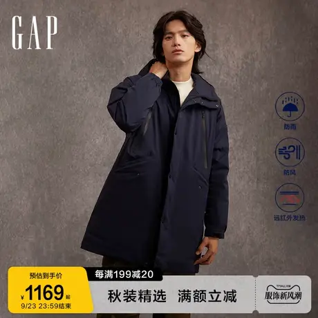 Gap男装冬季2023新款防风雨长款户外派克羽绒服720832保暖夹克图片