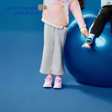 Skechers斯凯奇儿童柔软舒适裤子女幼童时尚潮流百搭针织长裤商品大图