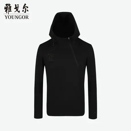 雅戈尔奥莱 男装卫衣秋冬新款商务休闲连帽弹力时尚卫衣男图片