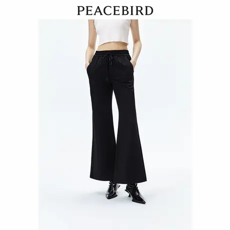 太平鸟女装春季新款针织喇叭裤A1GBE1385商品大图