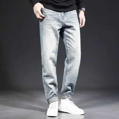 美式重磅复古经典牛仔裤男宽松直筒2023年新款潮牌休闲裤子男秋季商品大图