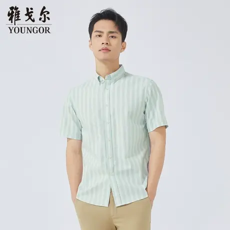【商场同款】雅戈尔男士短袖衬衫夏季新款官方商务休闲衬衫S3578商品大图
