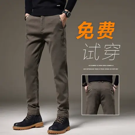 男款商务西装裤春秋款高端直筒休闲裤子春季男士宽松弹力西裤男装商品大图