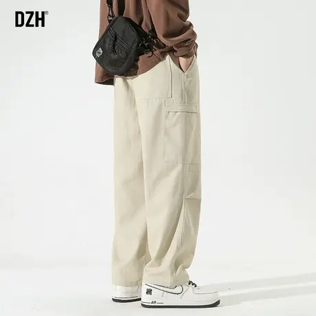 男士美式伐木工装裤男春秋直筒宽松休闲裤子2024新款长裤百搭男裤商品大图