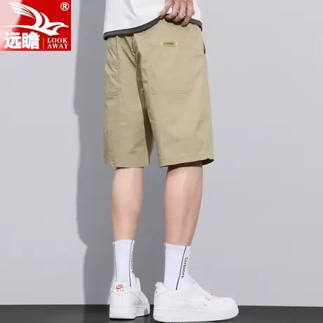 短裤男夏季薄款休闲潮牌5分男生中裤子韩版宽松运动男士五分裤男商品大图