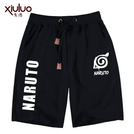 秀洛火影忍者夜光卫裤晓写轮眼cosplay短裤男动漫周边休闲裤春夏商品大图