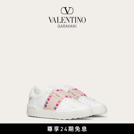 【24期免息】华伦天奴VALENTINO女士 ROCKSTUD UNTITLED 小白鞋图片