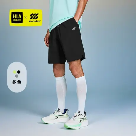 HLA海澜之家运动sportsday轻薄弹力休闲中裤25夏新五分篮球短裤男商品大图