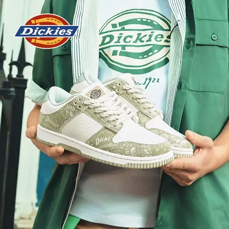 Dickies板鞋男2025春夏休闲潮牌男鞋牛油果绿低帮情侣复古运动鞋商品大图
