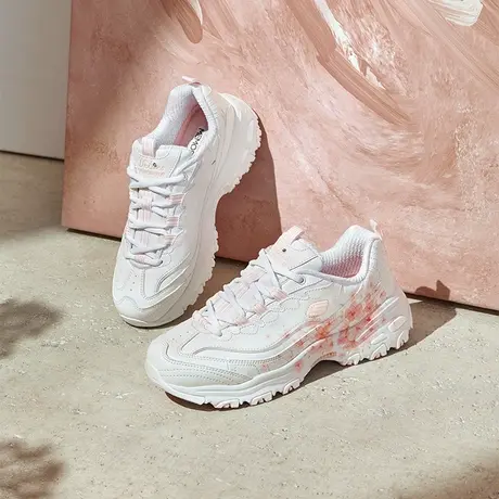 Skechers斯凯奇2025夏季新款女鞋熊猫鞋厚底增高老爹鞋耐磨休闲鞋商品大图