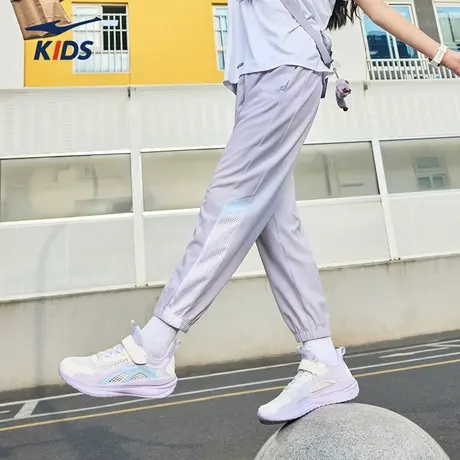 鸿星尔克儿童裤子女童运动裤2025春秋新款大童学生休闲长裤卫裤潮图片