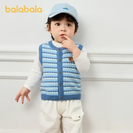 巴拉巴拉婴儿马甲秋装2024新款保暖男童打底背心时尚图片