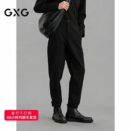 GXG男装 宽松工装裤休闲卫裤通勤长裤 24年冬G24X024116商品大图