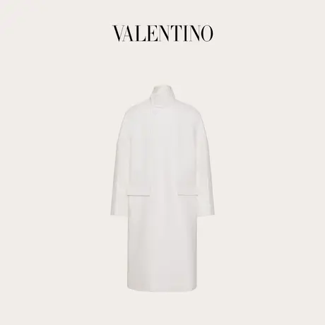 【季末优惠】华伦天奴VALENTINO男士羊毛和真丝大衣图片
