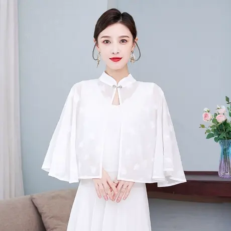 雪纺防晒衣衬衫女2022年新款罩衫早春季薄款外套开衫夏季上衣披肩图片