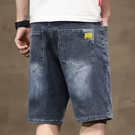 新塘高端牛仔短裤男士休闲五分中裤子夏季夏天潮牌2023新款青少年图片
