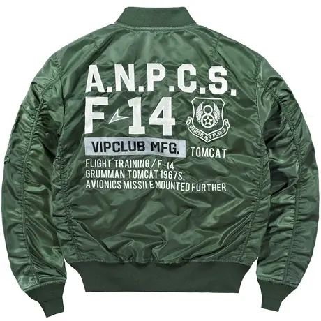 VIP潮牌ma1飞行员夹克男刺绣徽章棒球服春秋薄款大码宽松工装外套商品大图