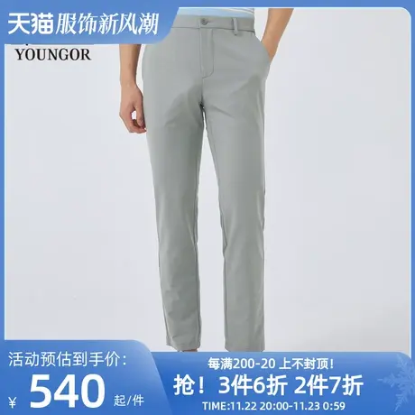 【商场同款】雅戈尔男士长裤春季新款官方商务休闲长裤男S2770商品大图